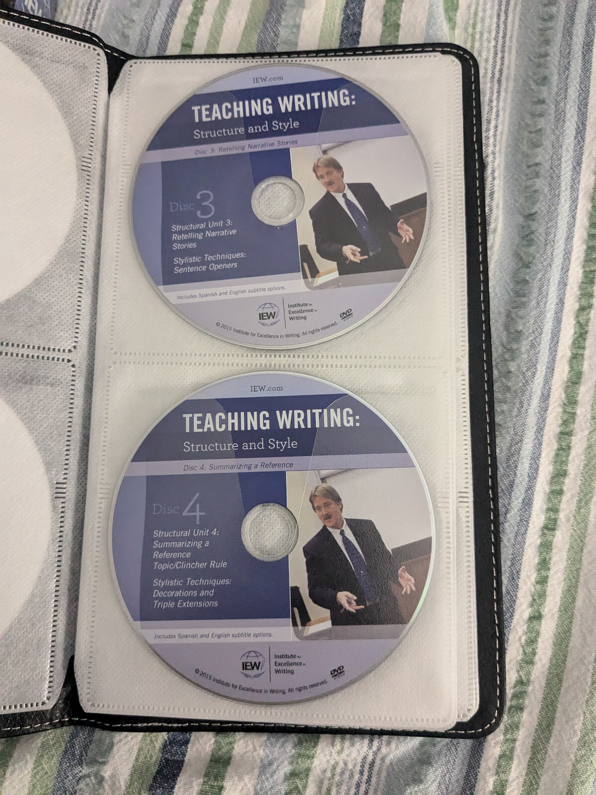 IEW Teaching Writing with Structure and Style Seminar Replacement DVDs #2 to #12