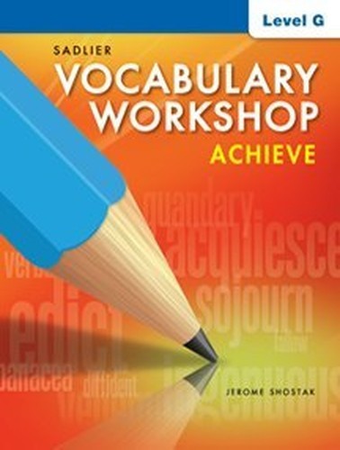 Vocabulary Workshop Achieve Level G …, Jerome Shostak