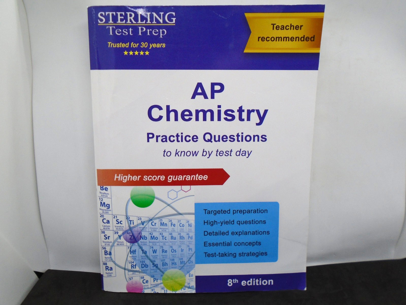 Sterling Test Prep, AP Chemistry Practice Questions, by Sterling Test Prep.