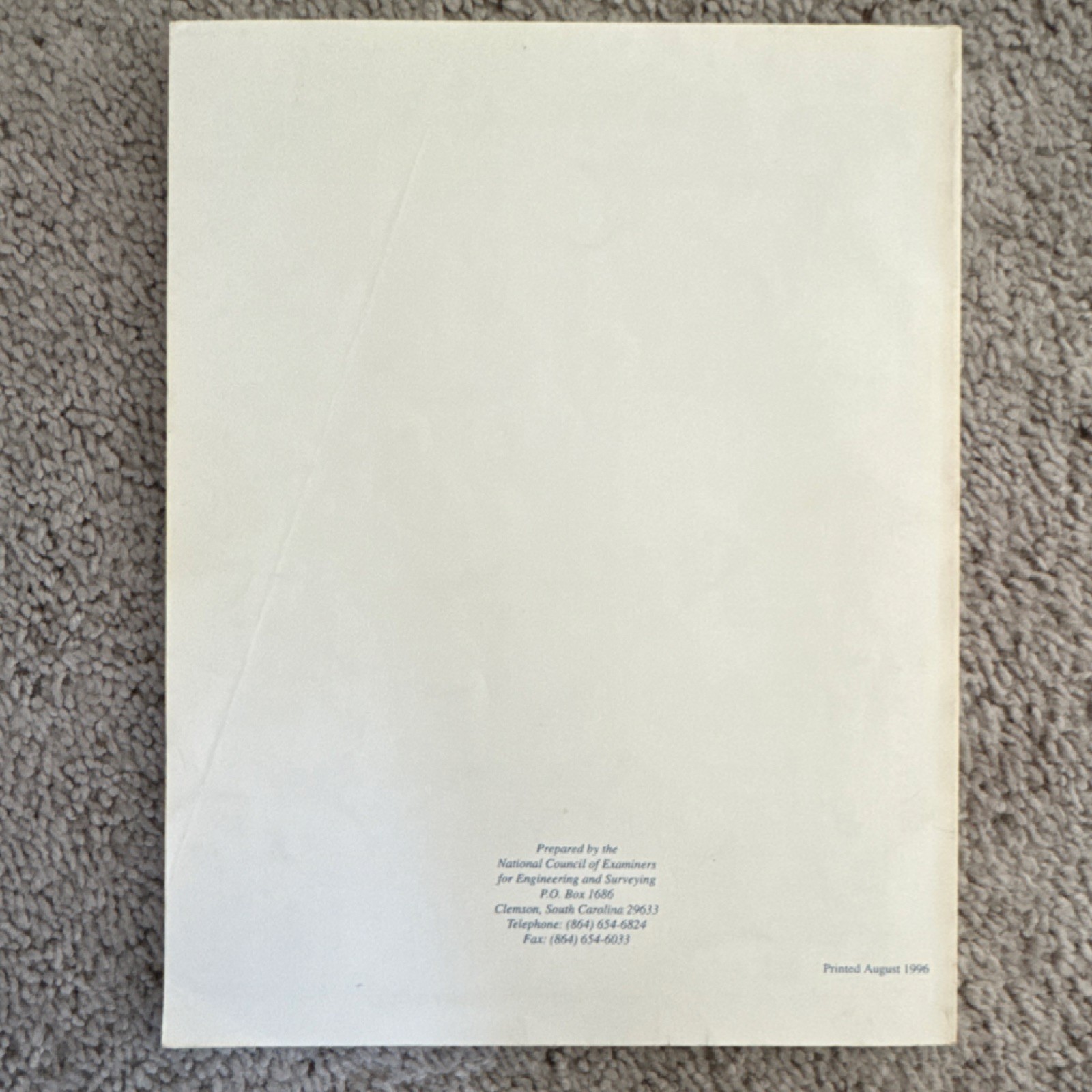 NCEES PE Civil Engineering Sample Problems & Solutions 1995 Study Guide Book