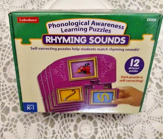Lakeshore Learning Puzzles – Rhyming Sounds #EE909 Grades K-1, NEW SEALED