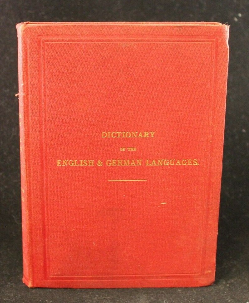 Pocket Dictionary Of The English & German – J.E. Wessely – Hardcover – GP2