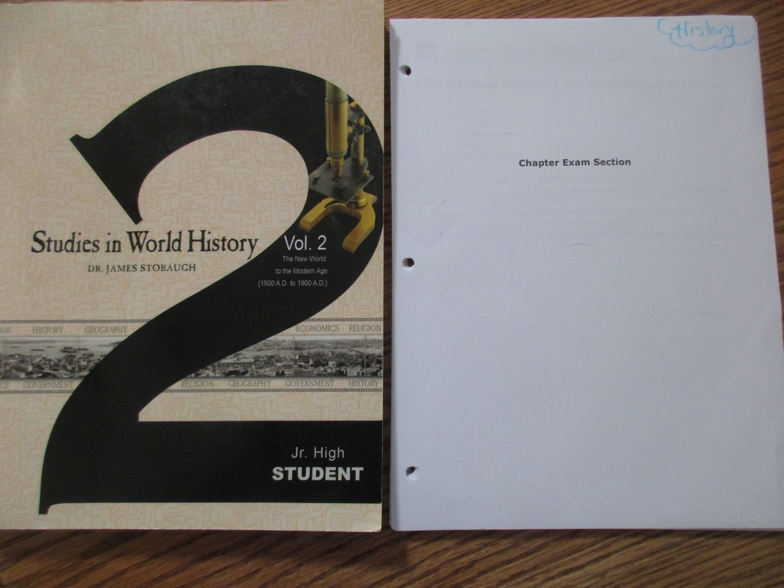 Stobaugh-Studies in World History Volume 2 (textbook/chapter exams)