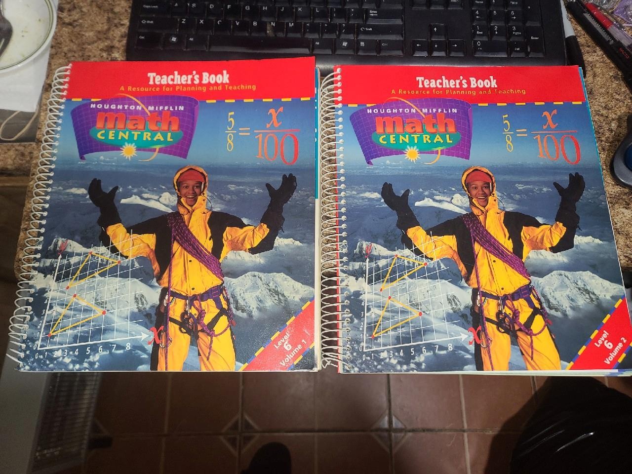 Houghton Mifflin Math Central Teacher’s Book Level 6 Volume 1 & 2