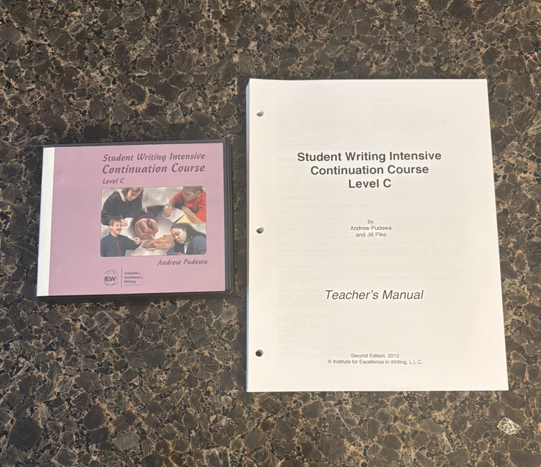 Student Writing Intensive Continuation Course Level C teacher manual and DVDs