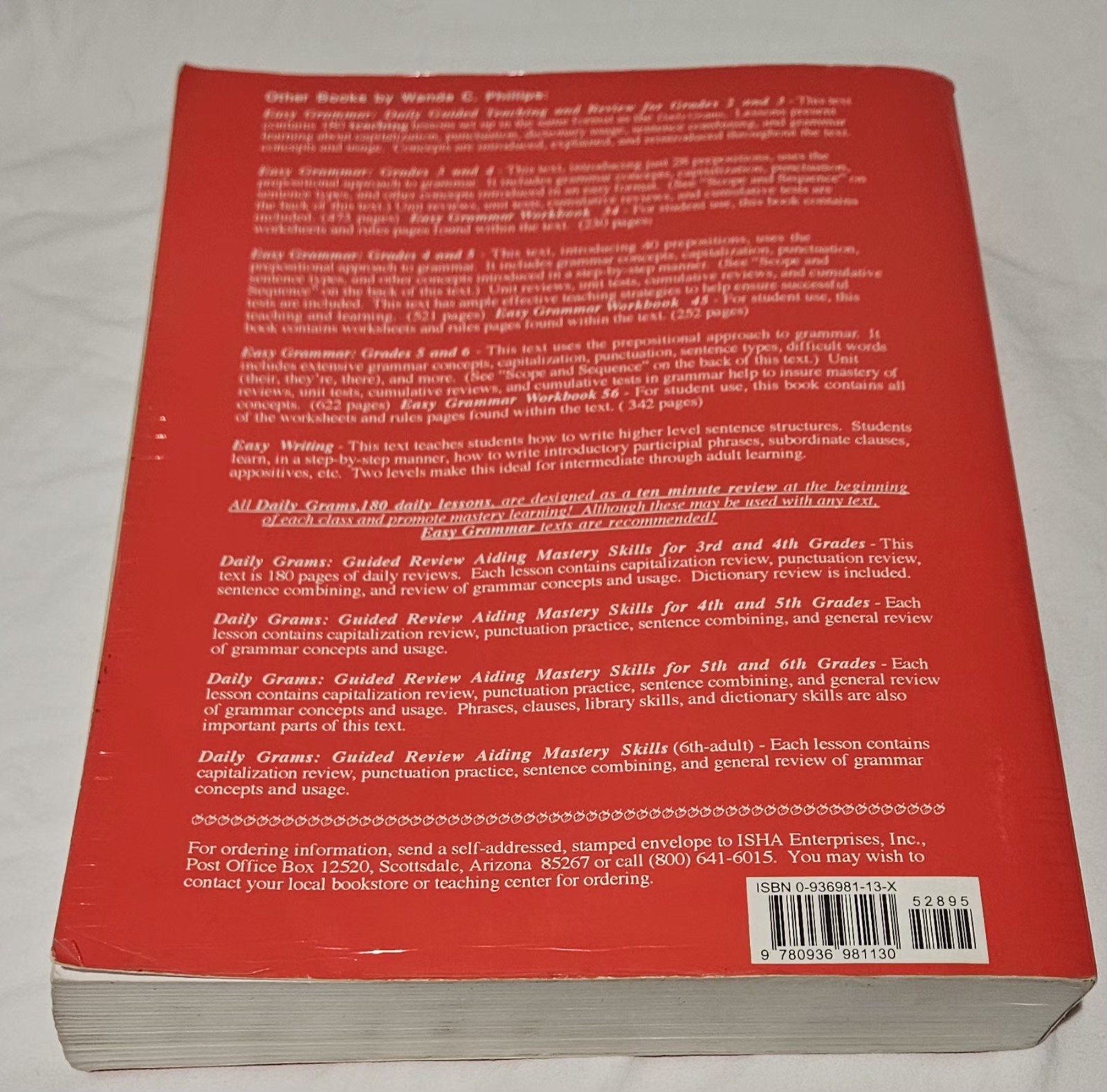 Easy Grammar Plus Study Guide by Wanda C. Phillips, Grammar, 342 Pages