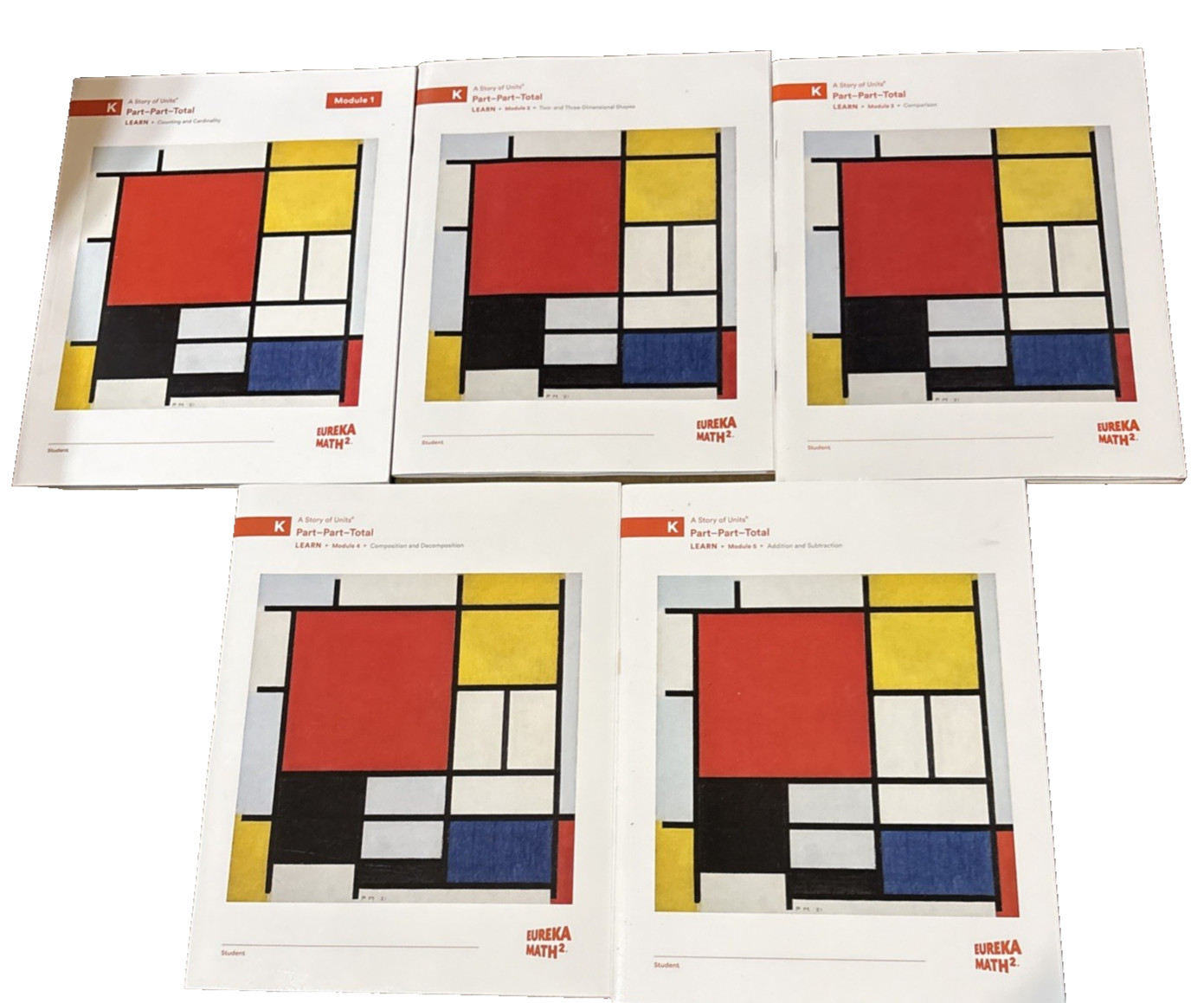 Eureka Math Squared, Grade K, Bundle Sale! NEW Books 1-5 $20 Limited Quantity!
