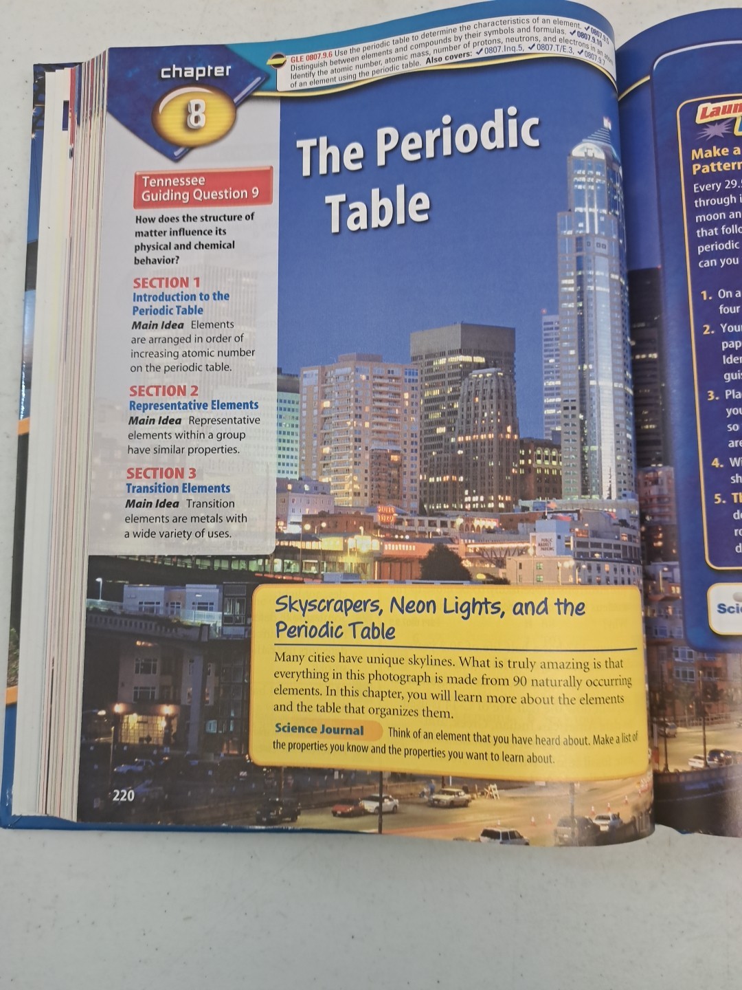 Glencoe Science Tennessee Grade 8 Textbook-National Geographic-2010