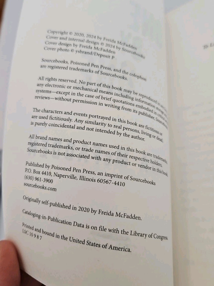One By One by Freida McFadden