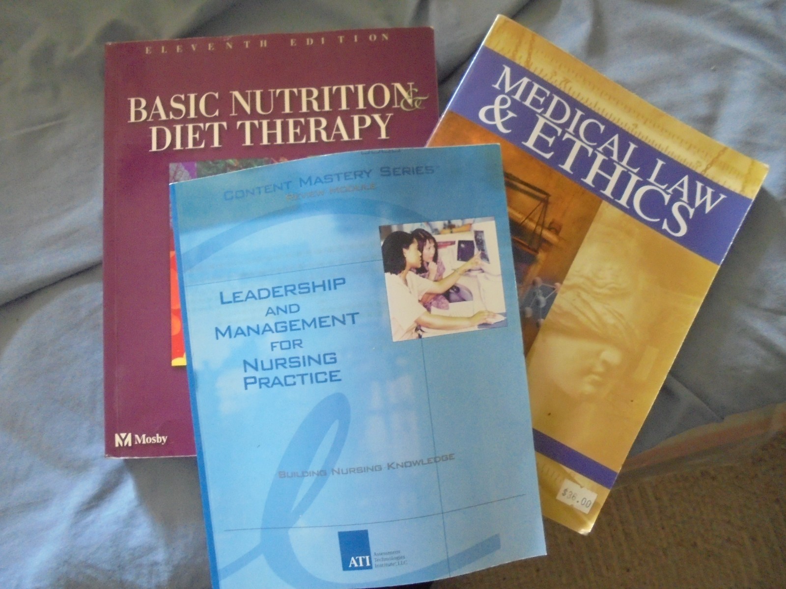 Nursing School Books Bundle of 3 from the 2000s