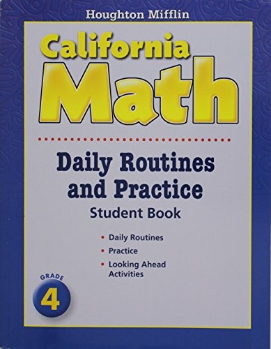 MATHMATICS, GRADE 4 DAILY ROUTINE AND PRACTICE BOOK: By Houghton Mifflin *Mint*