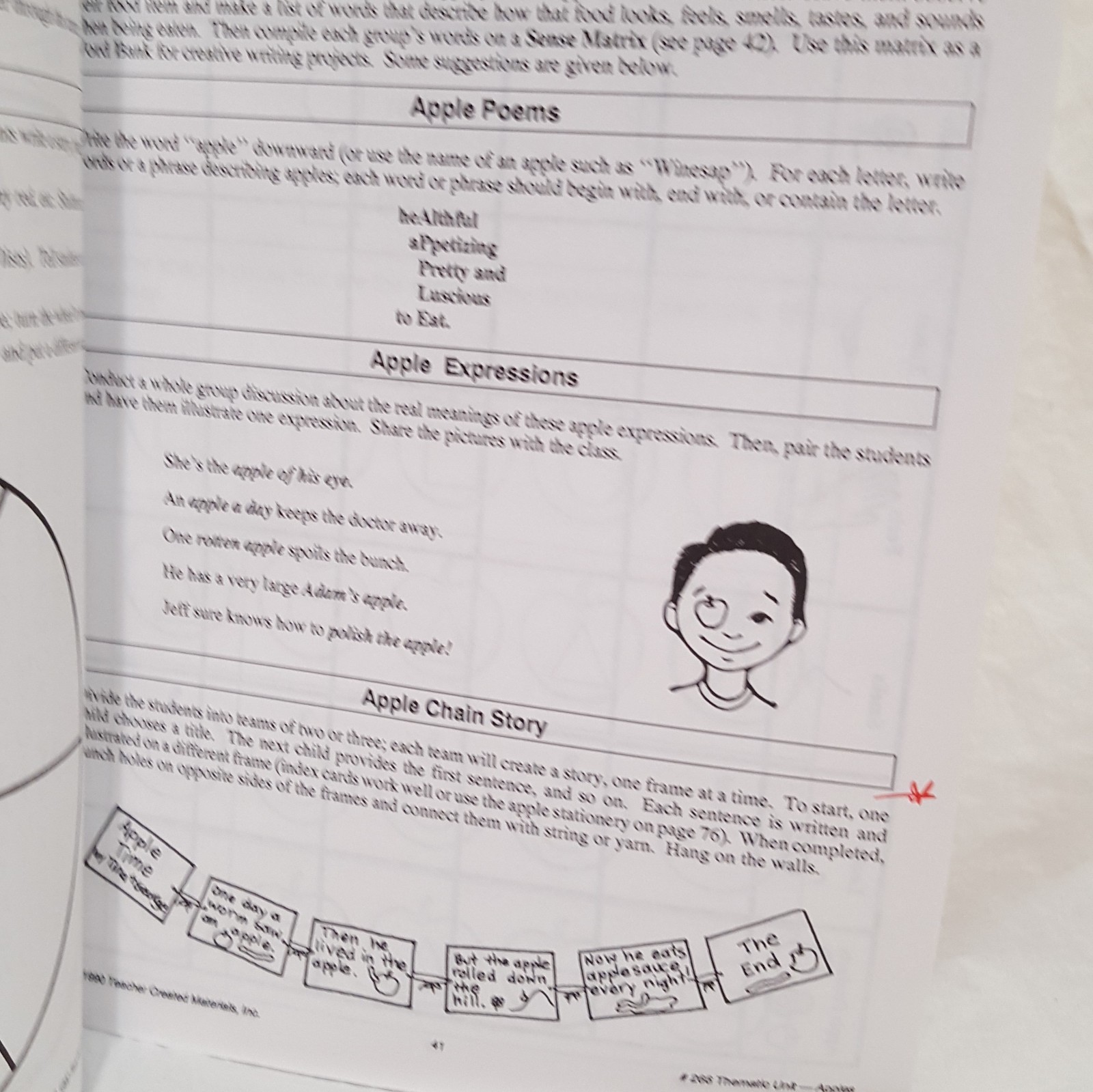 Thematic Units Apples Theme Primary Elementary Education Back To School 1990