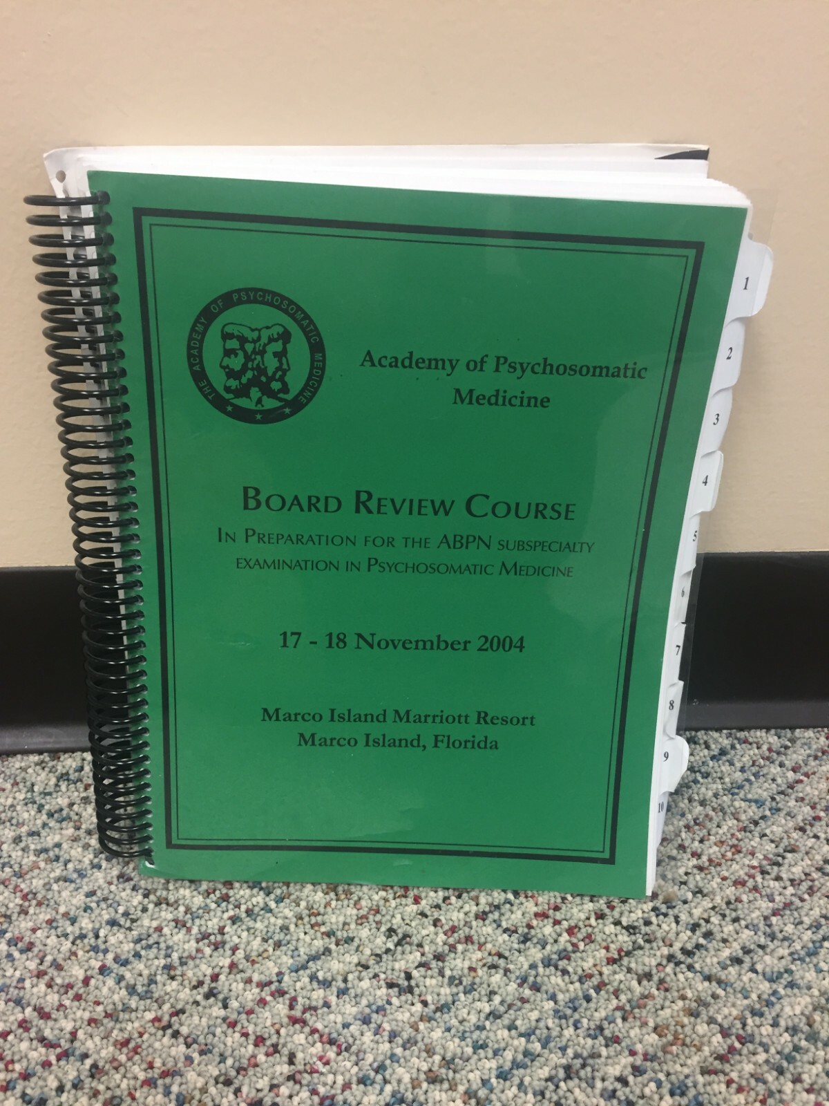 PSYCHOSOMATIC 2004/GERIATRIC & NEUROLOGIC COURSE REVIEW MATERIAL