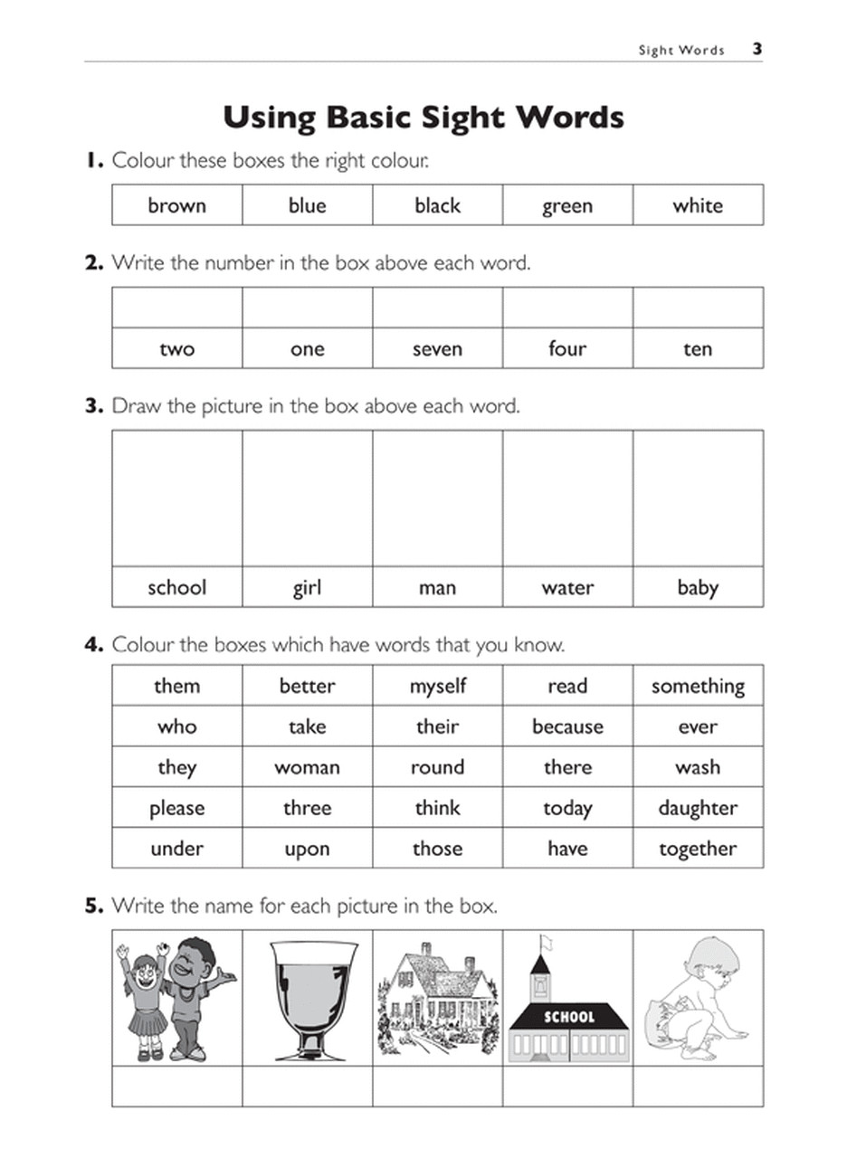 Excel Basic Skills – Reading and Comprehension Years 1 – 2