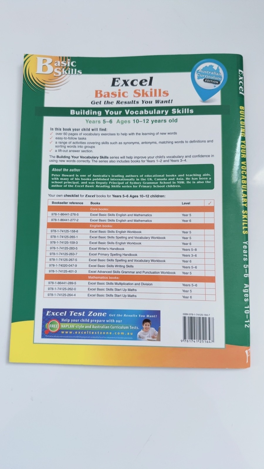 Excel Basic Building Your Vocabulary Skills 5-6 Years Age 10-12 Exercise Book