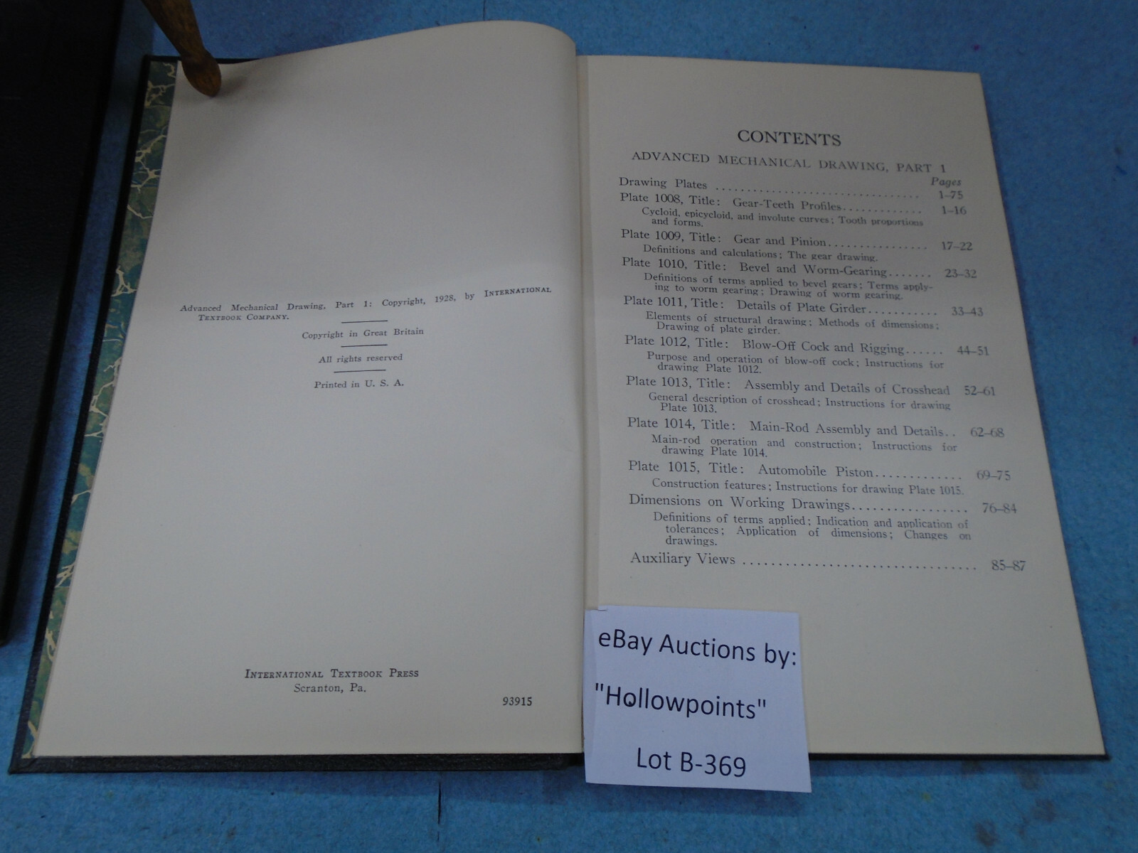 Mechanical & Advanced Mechanical Drawing vintage 1928 Set #212 213 by Royce B369