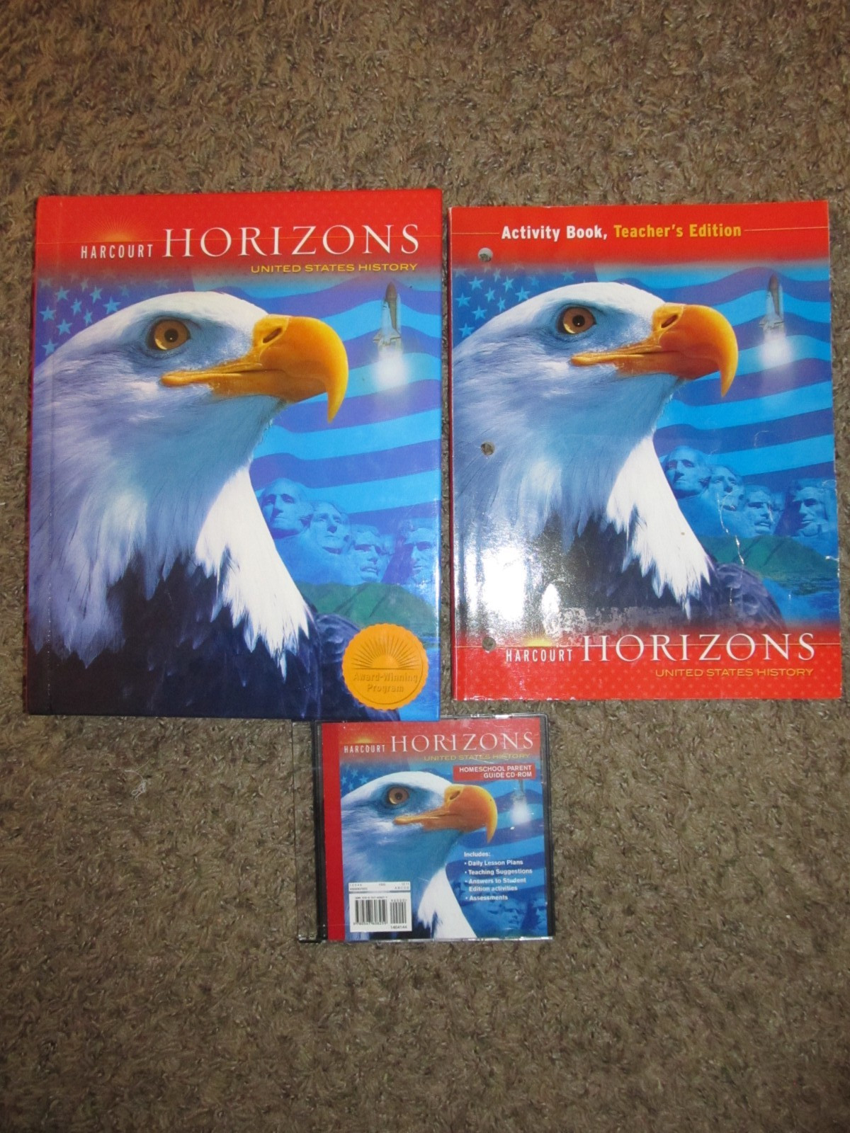 Harcourt Horizons UNITED STATES HISTORY Textbook Activity Teacher CD-Rom Homesch