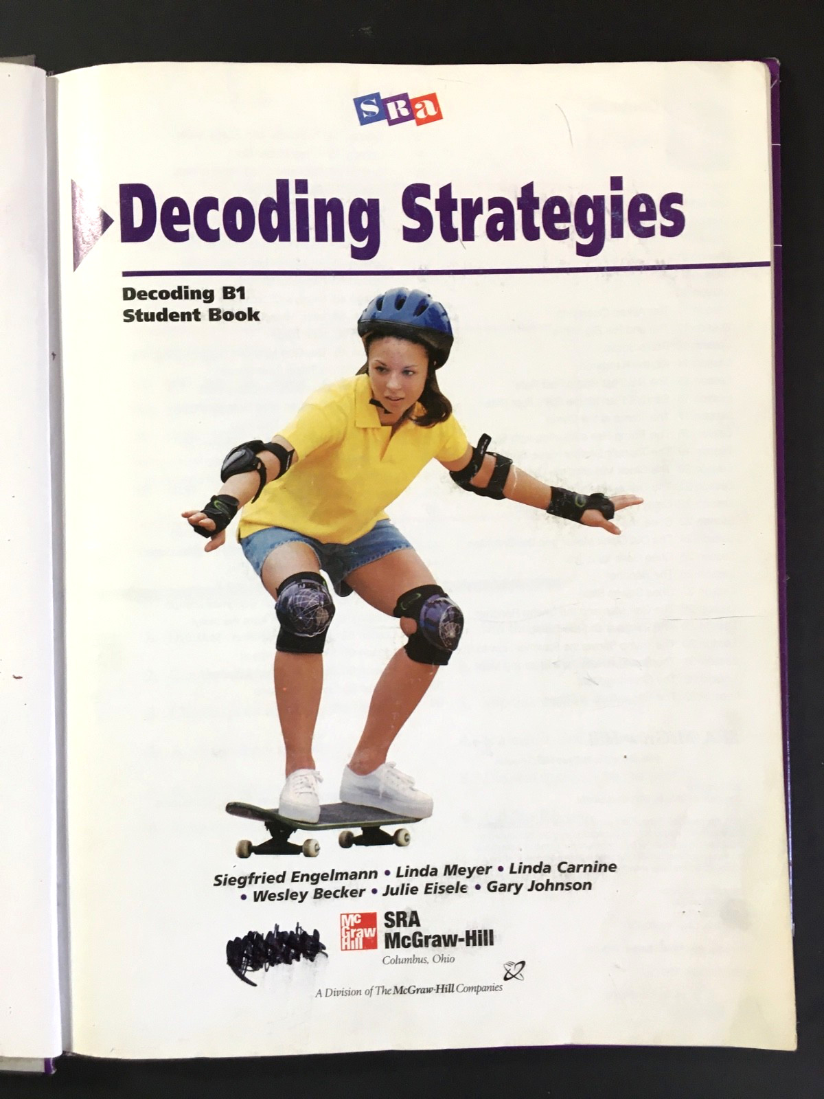 SRA Decoding B1 Strategies Student Textbook + New Unused Workbook 2002