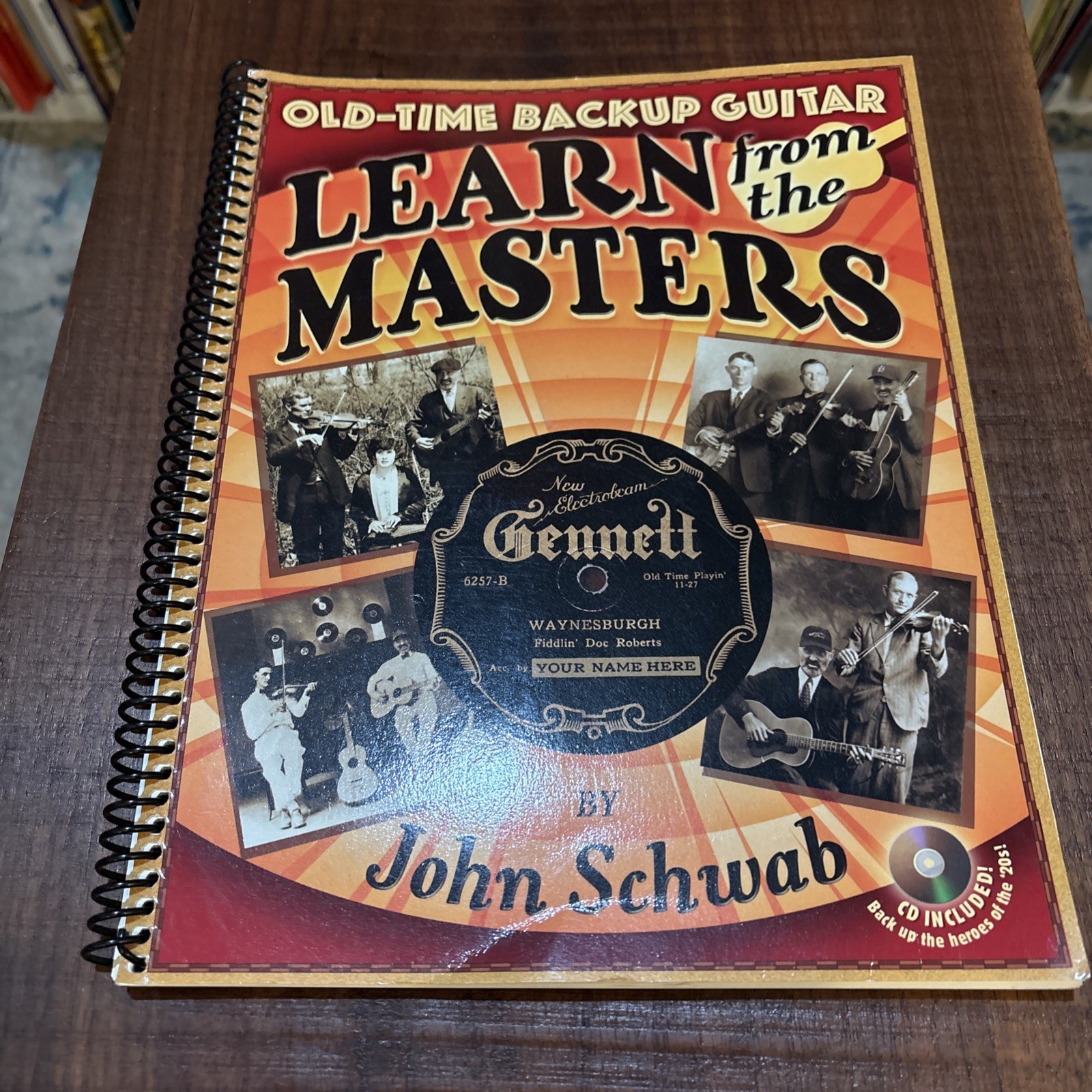 OLD-TIME BACKUP GUITAR: LEARN FROM THE MASTERS By John Schwab NO CD
