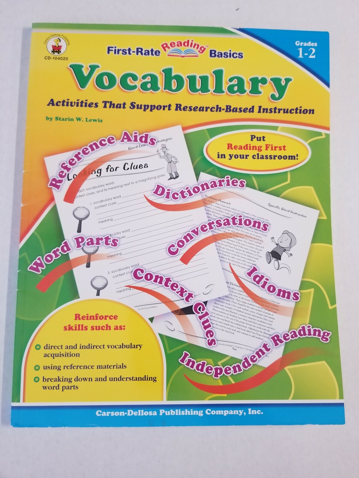 Paperback-First-Rate Reading Basics: Vocabulary, Grades 1 – 2 : Activities