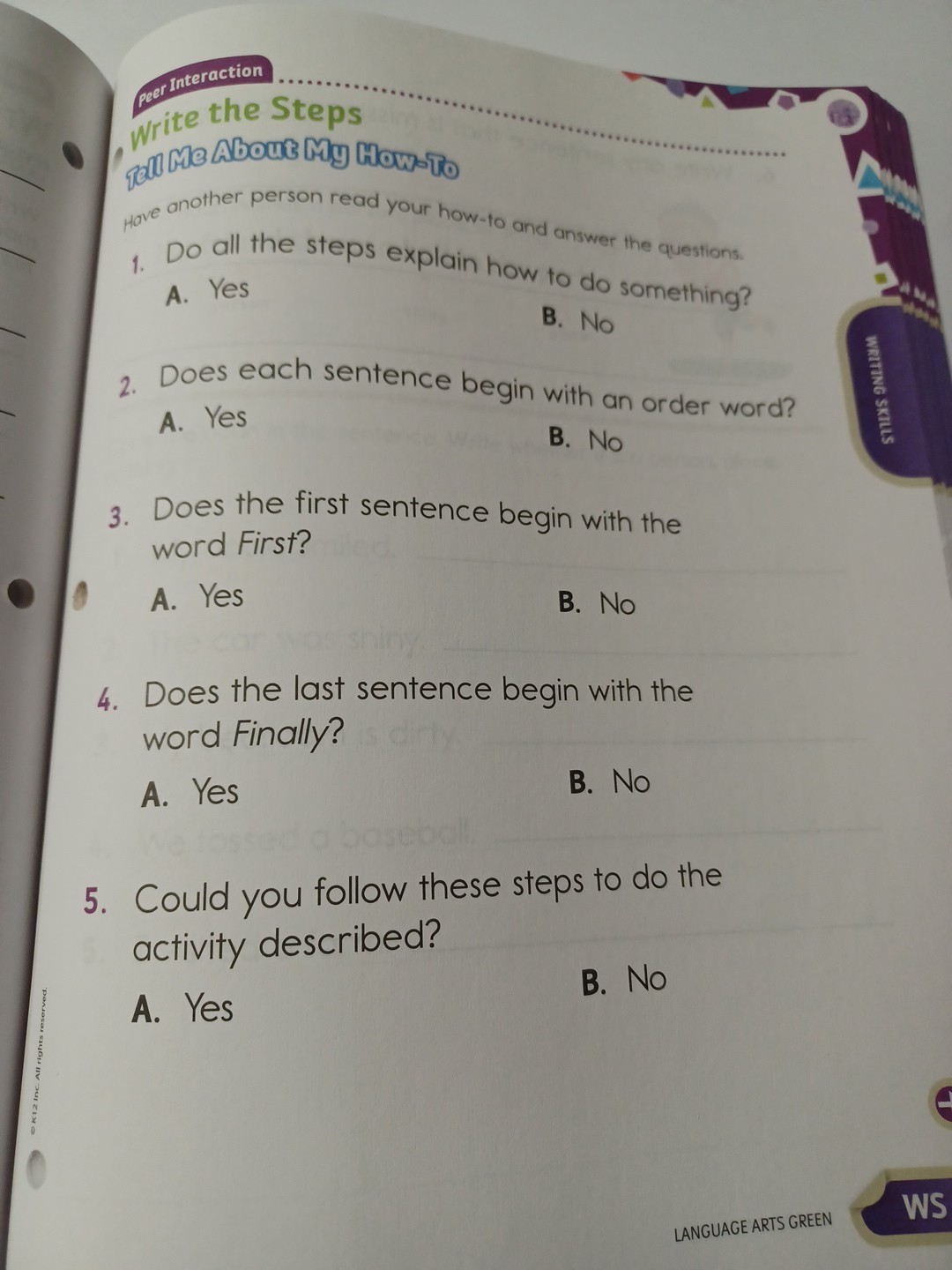 Language Arts Activity Boom 2 Lit. & Comp. Writing Skills