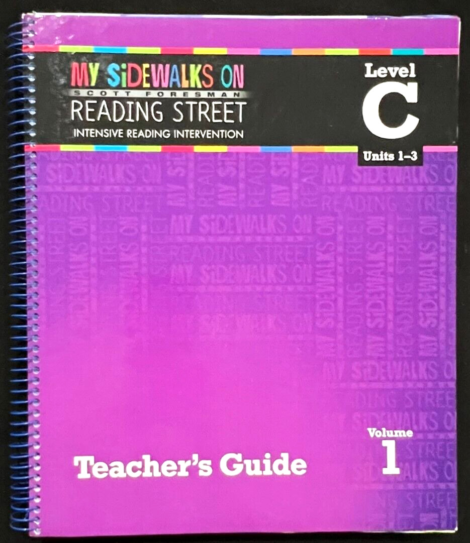 SIDEWALKS ON READING STREET – Level C (Units 1-3) Vol 1 – TEACHER GUIDE (2011)