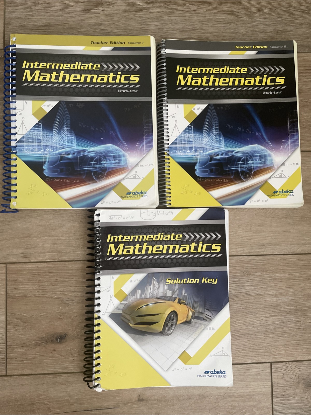 (3) Textbooks Abeka Intermediate Mathematics, Grade 7, Homeschool, USED