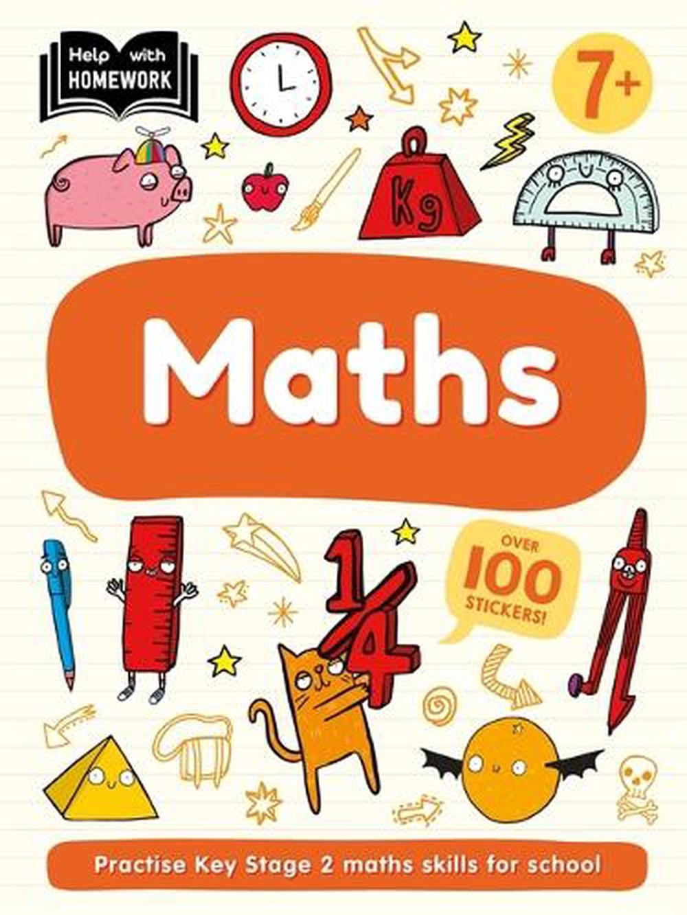 Help With Homework: Age 7+ Maths by Autumn Publishing Paperback Book