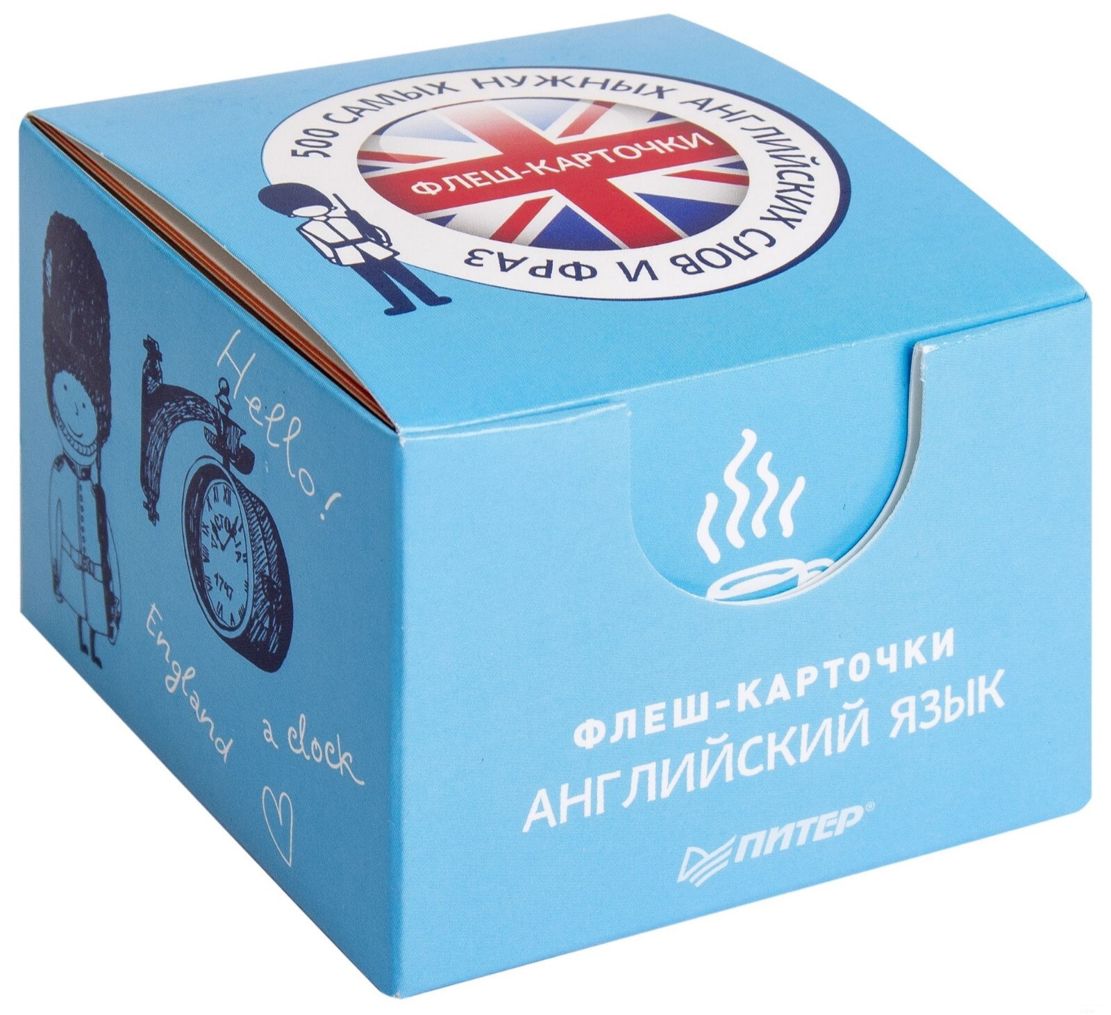 500 самых нужных английских слов и фраз. Флеш-карточки. 9785001167150 Питер W400