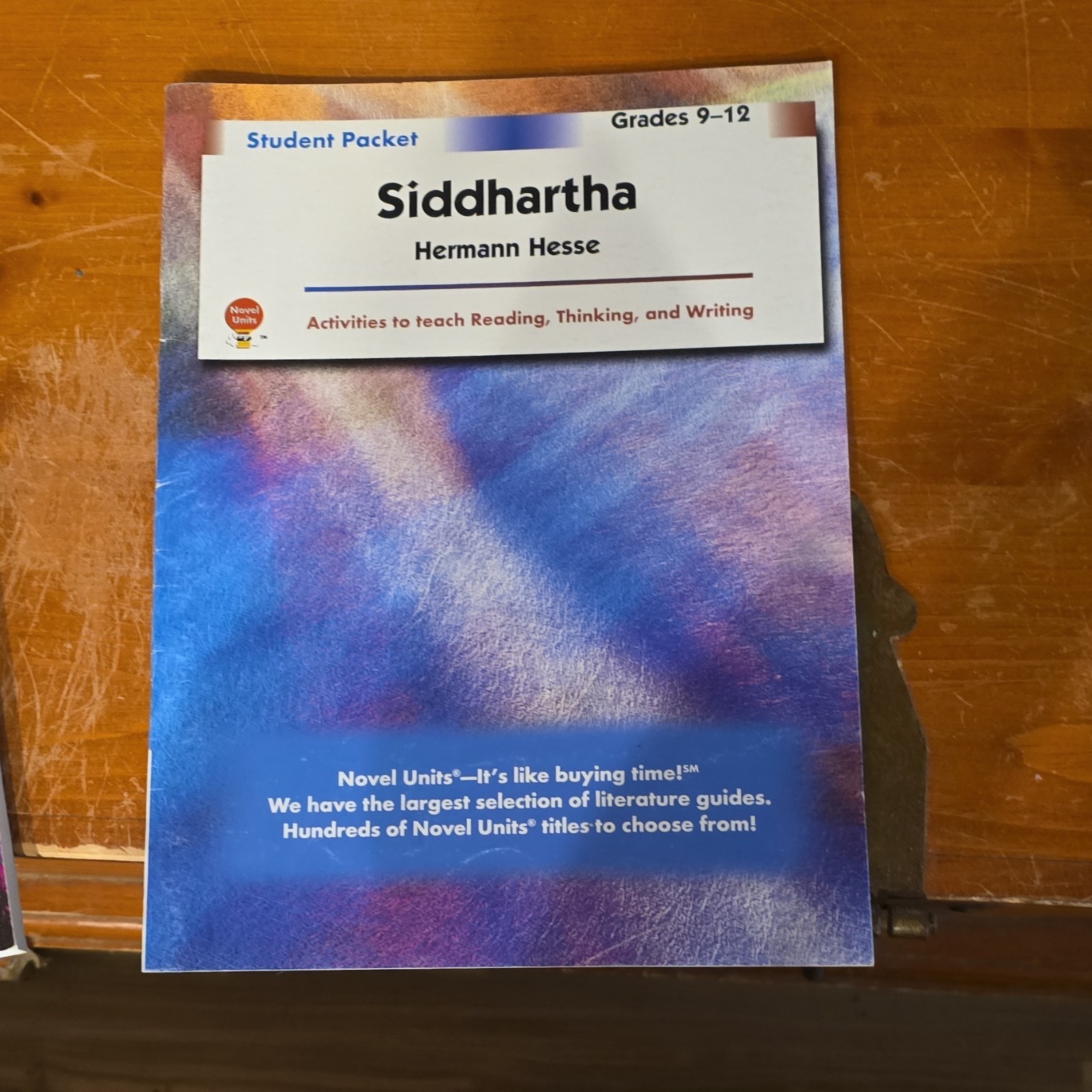 Novel Units Siddhartha Student Packet Grades 9-12 Hermann Hesse Literature Book