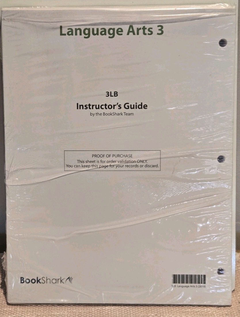 BookShark LANGUAGE ARTS LEVEL 3 Instructor’s Guide 2019 Homeschool Curriculum