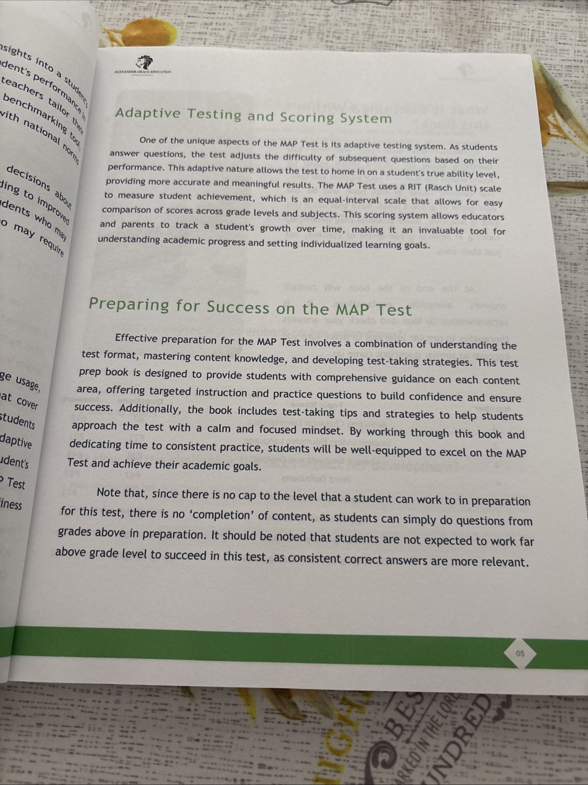 Workbook Preparation For The NWEA Map Test Mint Condition