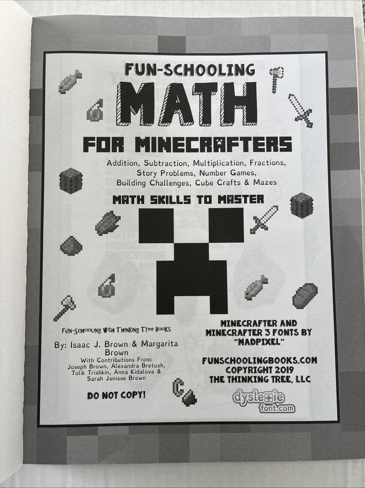 Fun-Schooling Math For Minecrafters Math Skills To Master Minecraft Kids 5+
