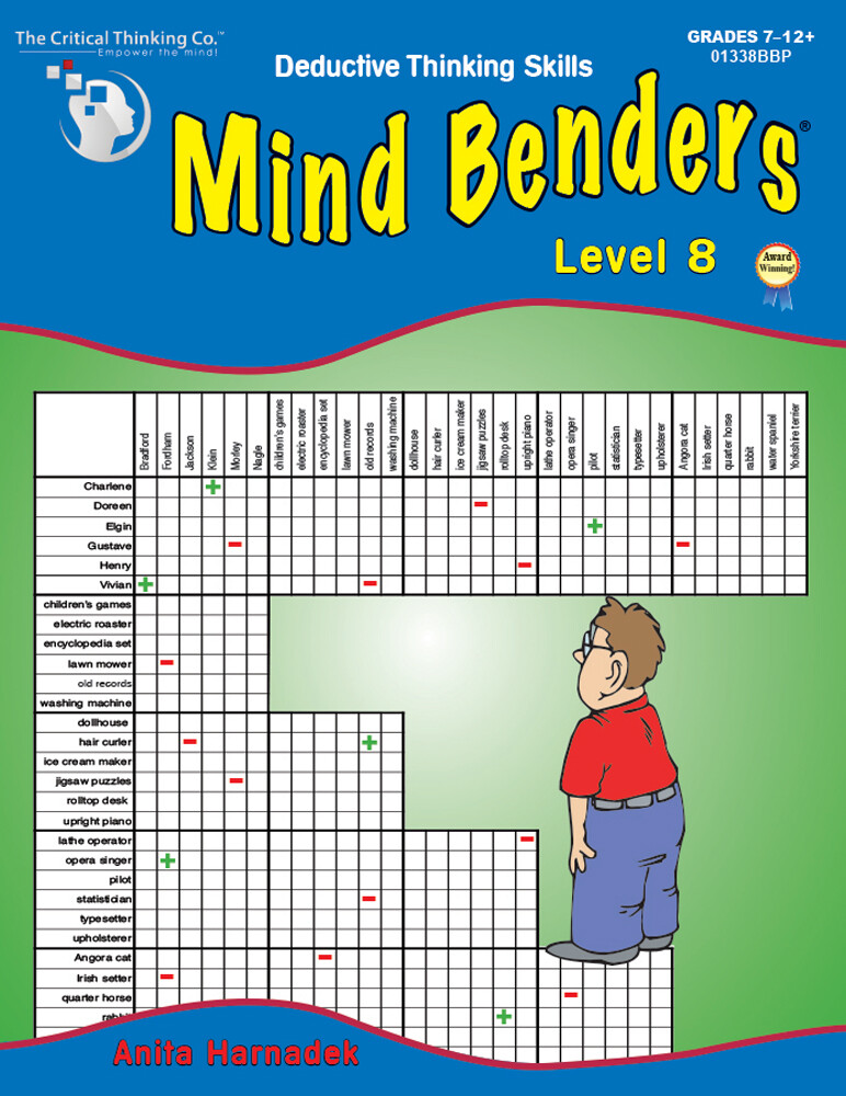 Mind Benders Level 8 Workbook, Deductive Thinking Skills Puzzles (Grades 7+)