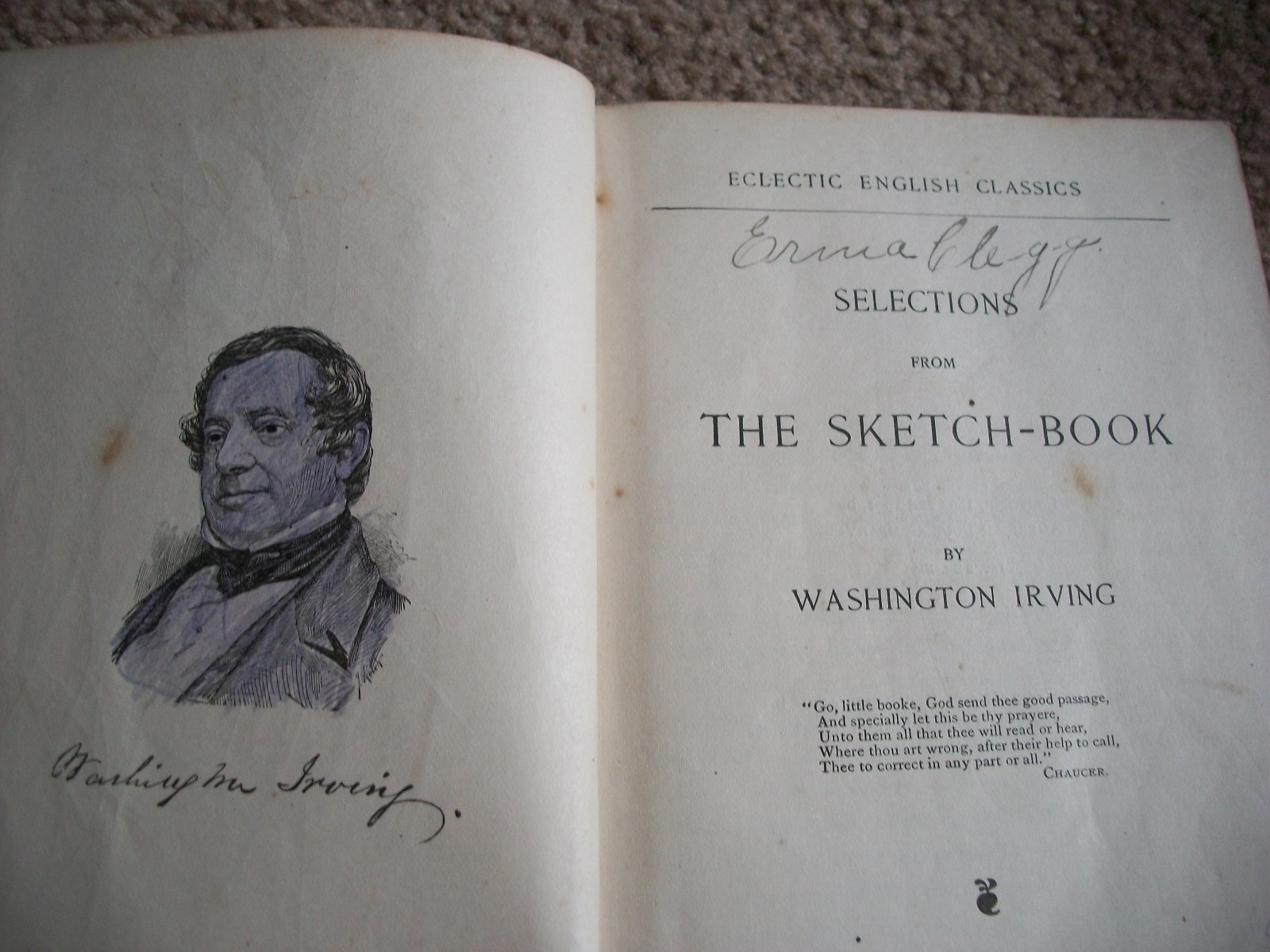 Selections from THE SKETCH-BOOK (1901) by Washington Irving