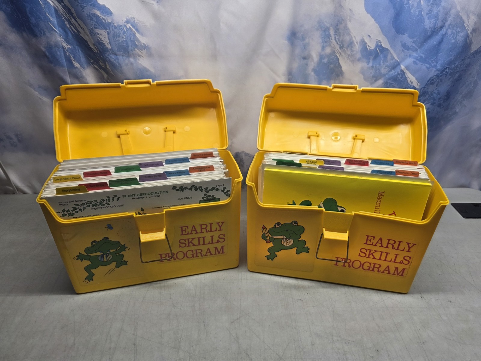 🔥 Vtg Macmillian Early Skills Program and Seasonal Activity Packs W/ Cases