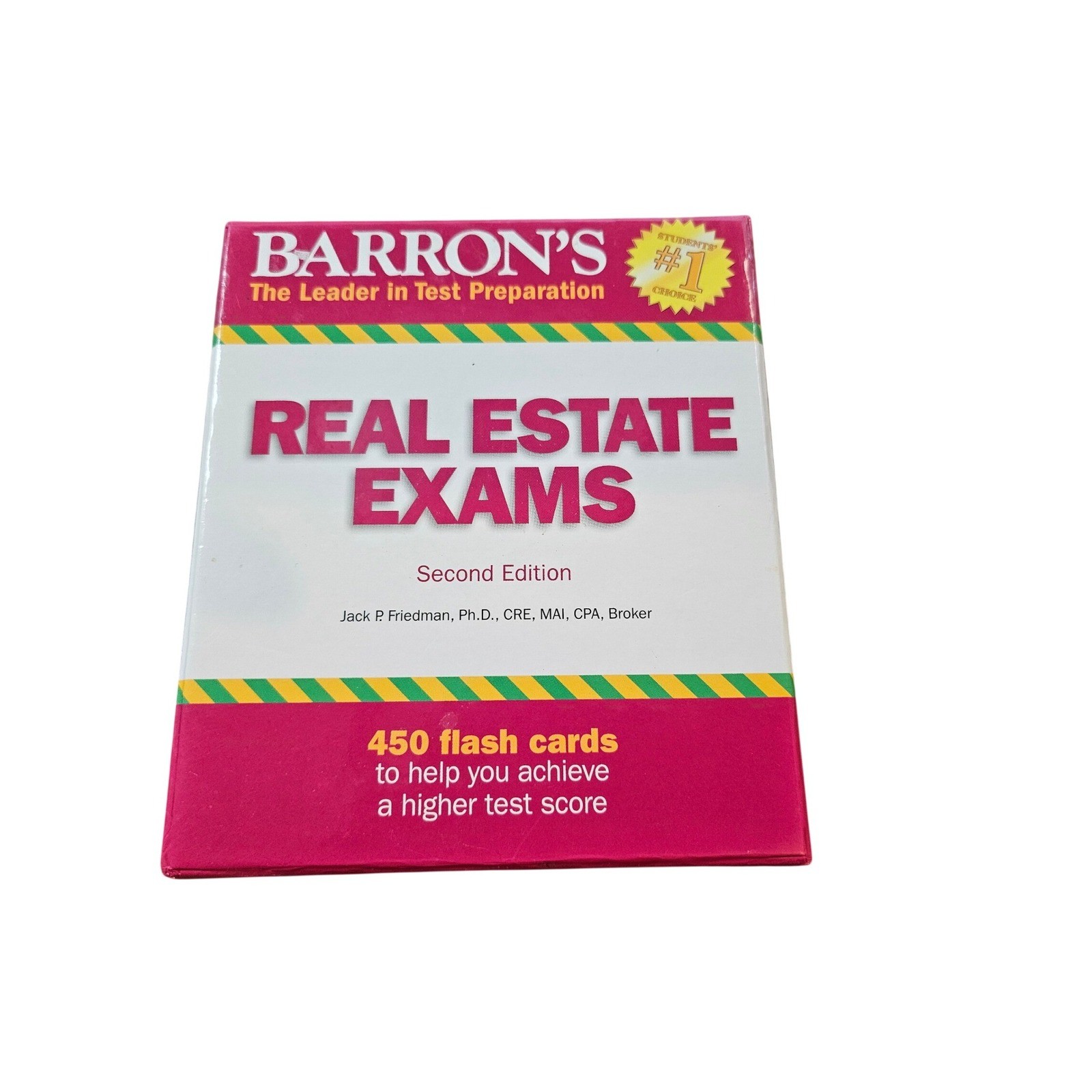 Barron’s Real Estate Exams Flash Cards 2nd Edition 450 Cards Jack P Friedman