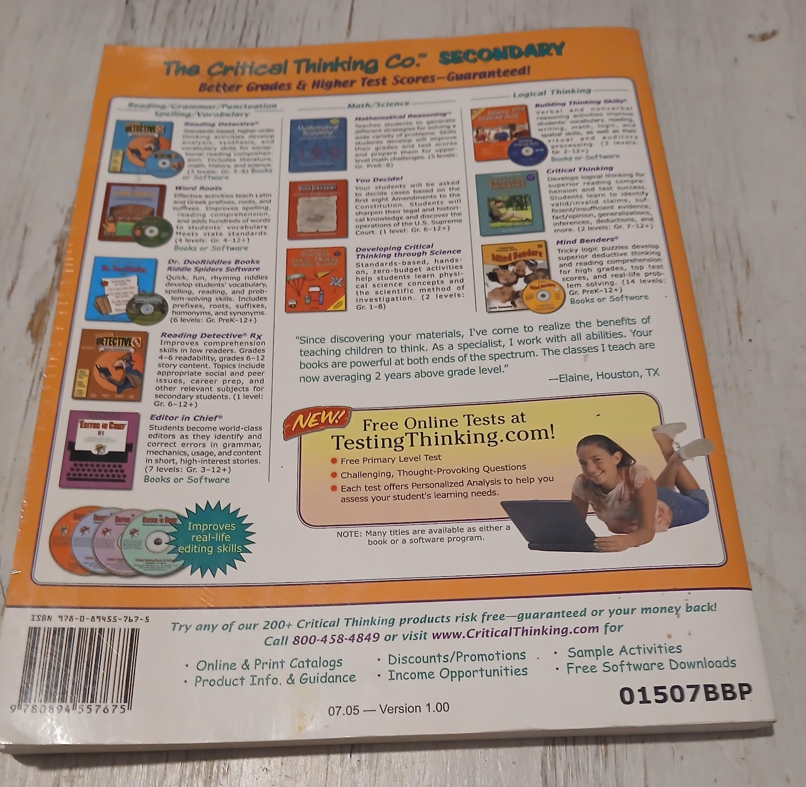 Reading Detective A1 Workbook, Using Higher-Order Thinking (Grades 5-6)