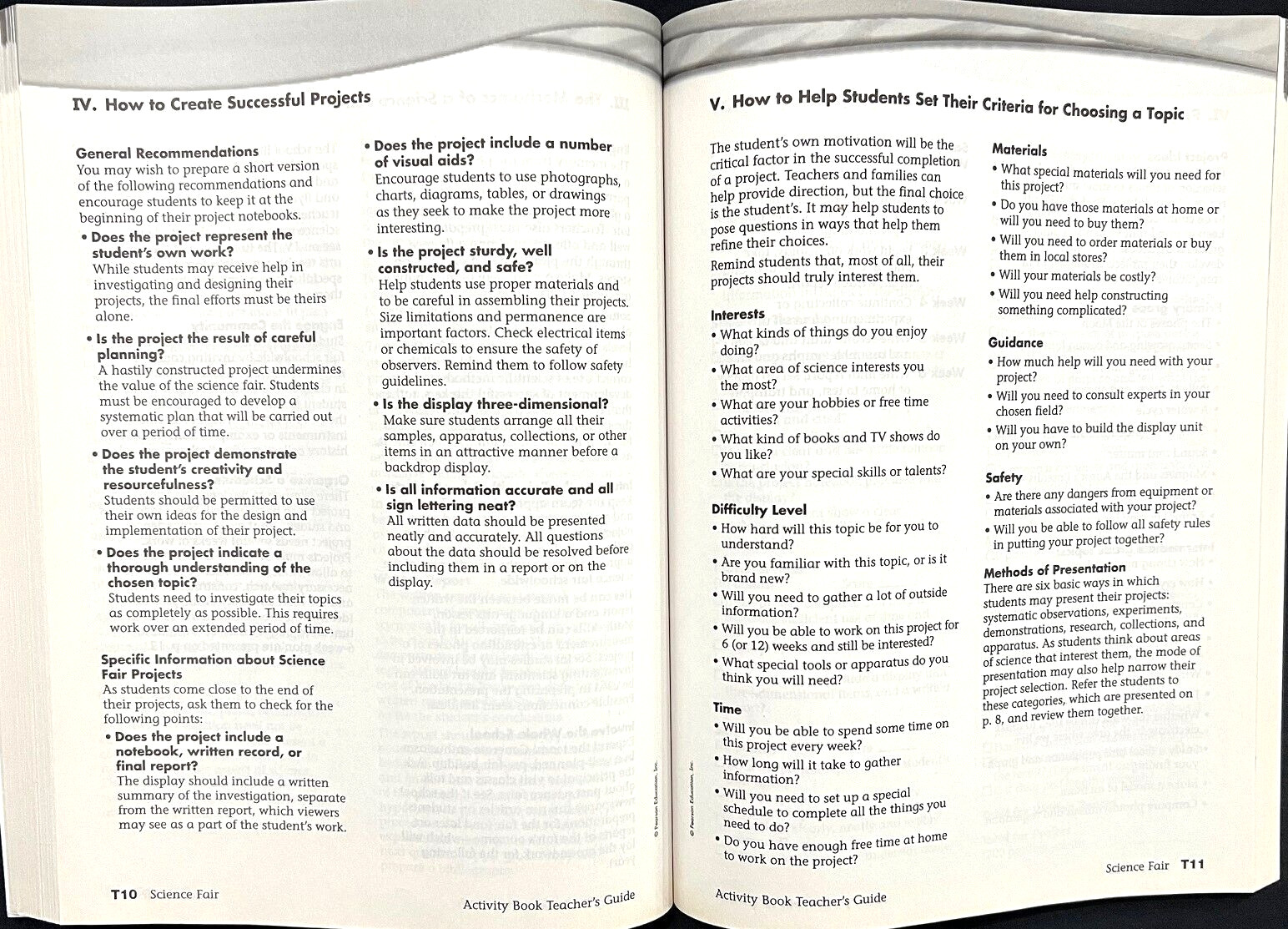 4th Grade – SCIENCE – ACTIVITY BOOK – TEACHER EDITION (2006, Foresman)