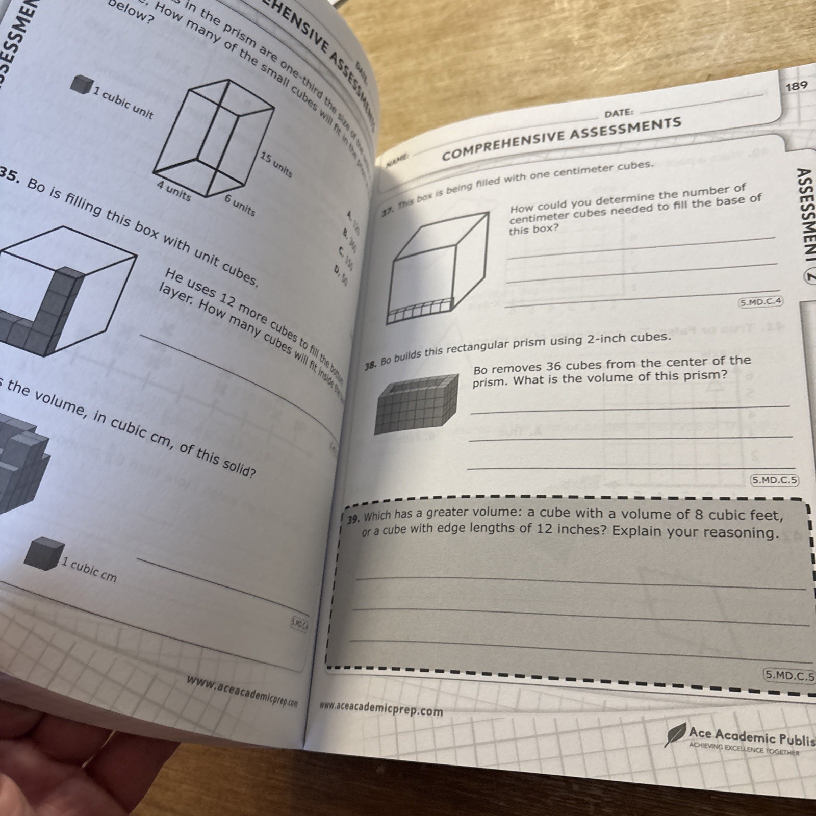 5th grade Math Workbook: CommonCore Math Workbook – Paperback – GOOD