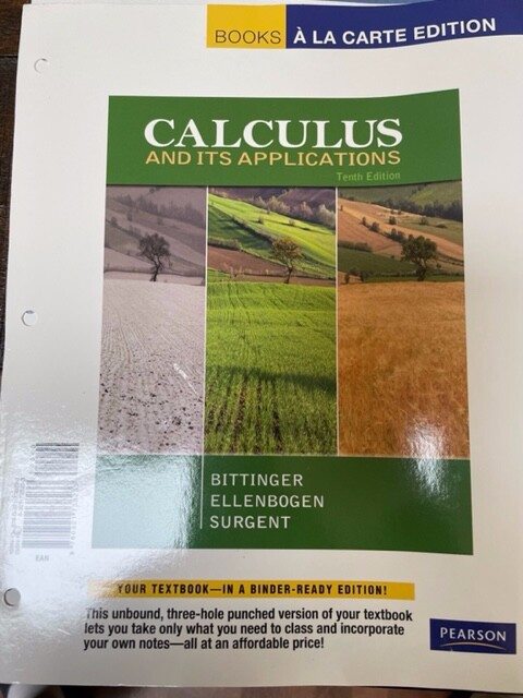 Calculus College Text Book 