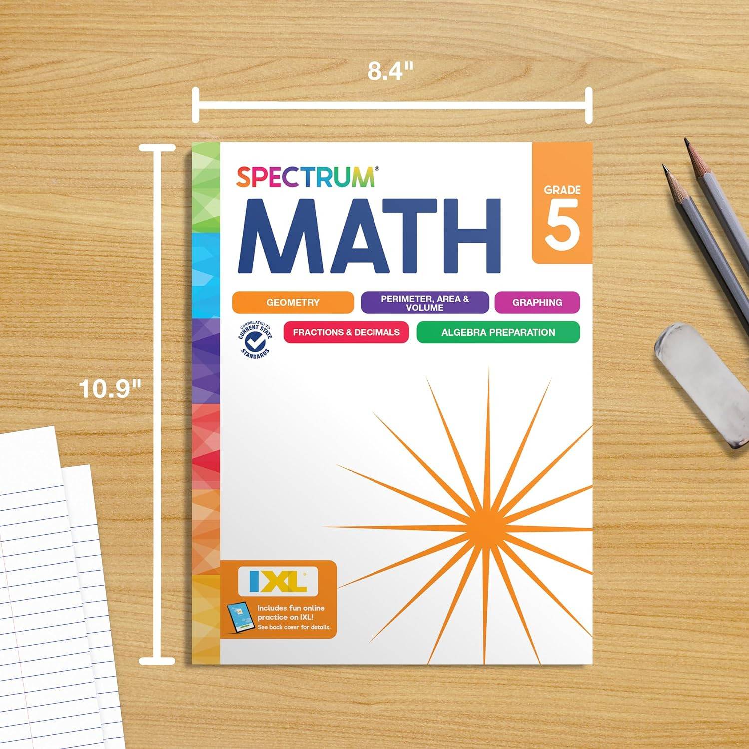 Spectrum 5Th Grade Math Workbooks, Mathematics Activity Book for Kids Ages 10-11