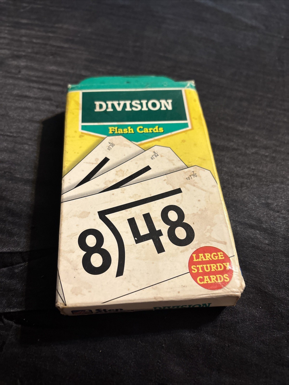 Division Flash Cards 4953-5 Vintage 1984 1989 Golden Step Ahead