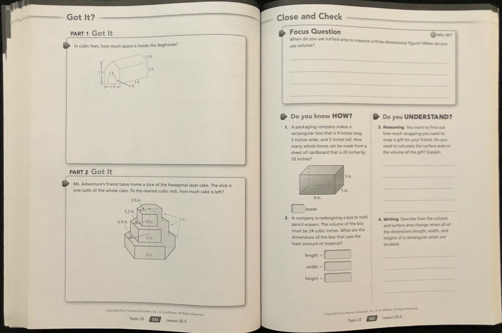7th Grade (Accelerated) – PEARSON DIGITS MATH -Student Companion Volume 2 (2014)