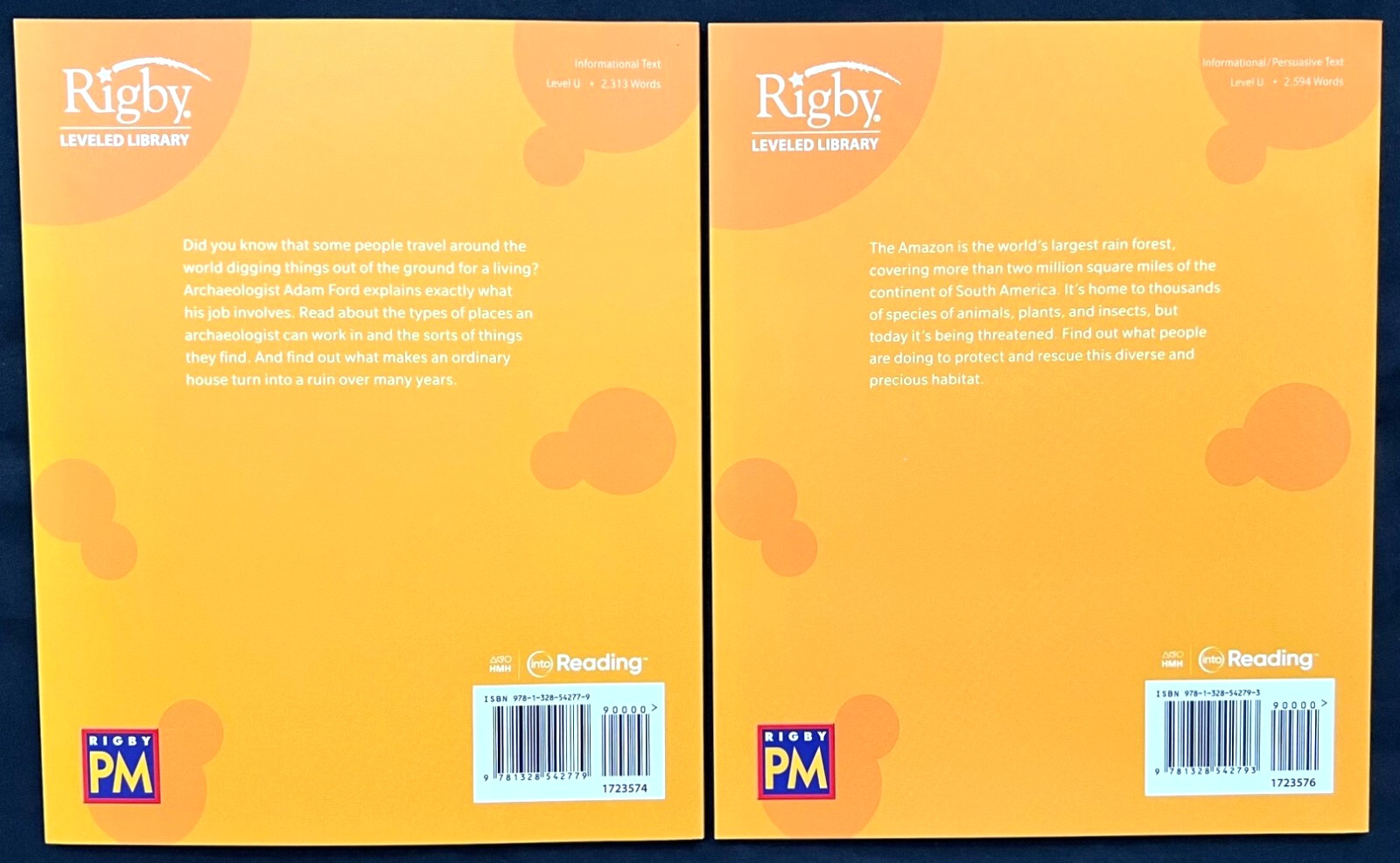 5th Grade – RIGBY – Level U – STUDENT READERS (9 Books) (2020)