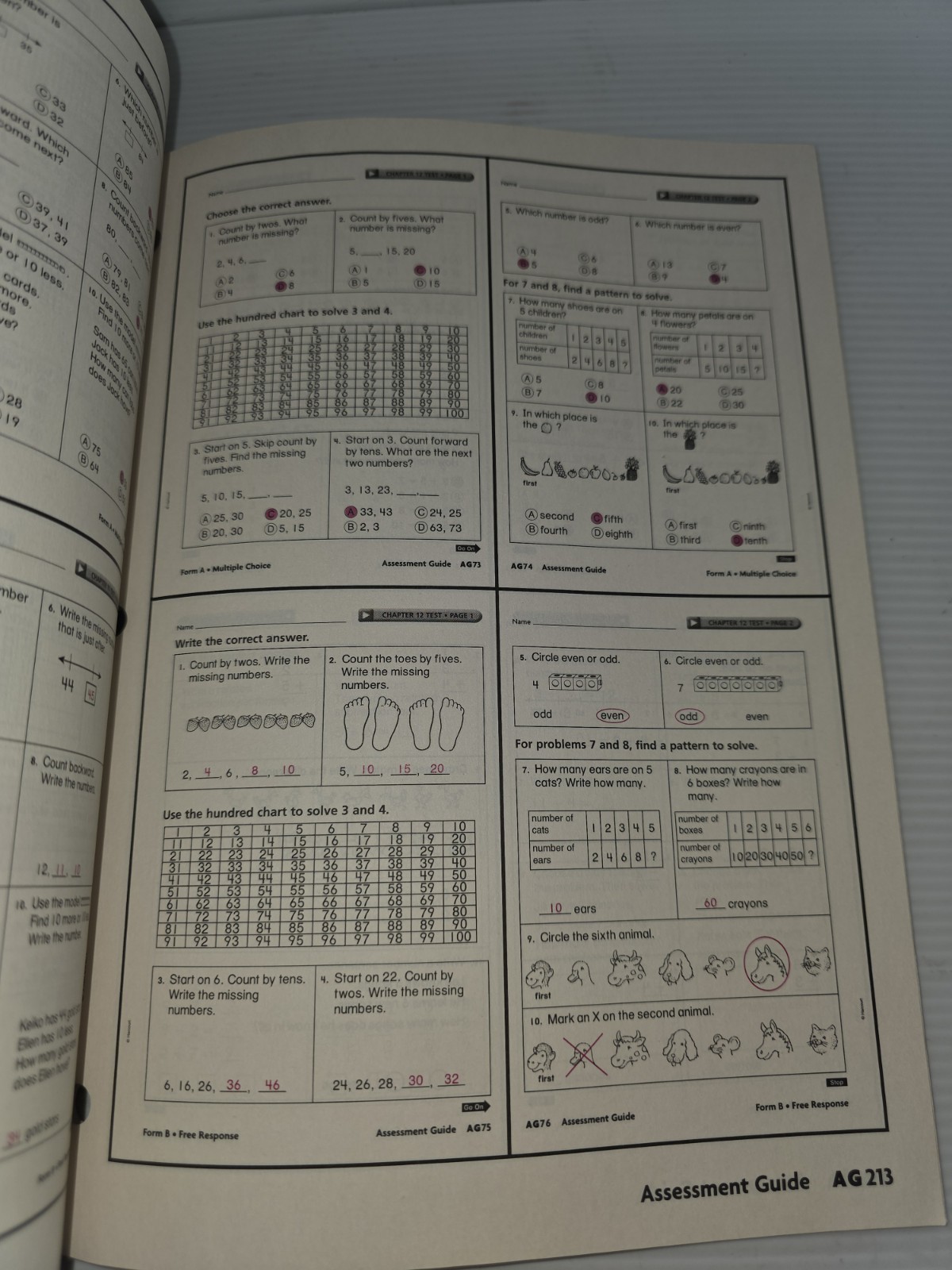 Grade 1 Harcourt Math Text/Workbook 1st Curriculum Homeschool