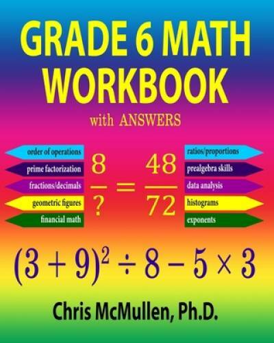 Grade 6 Math Workbook with Answers (Improve Your Math Fluency) – GOOD