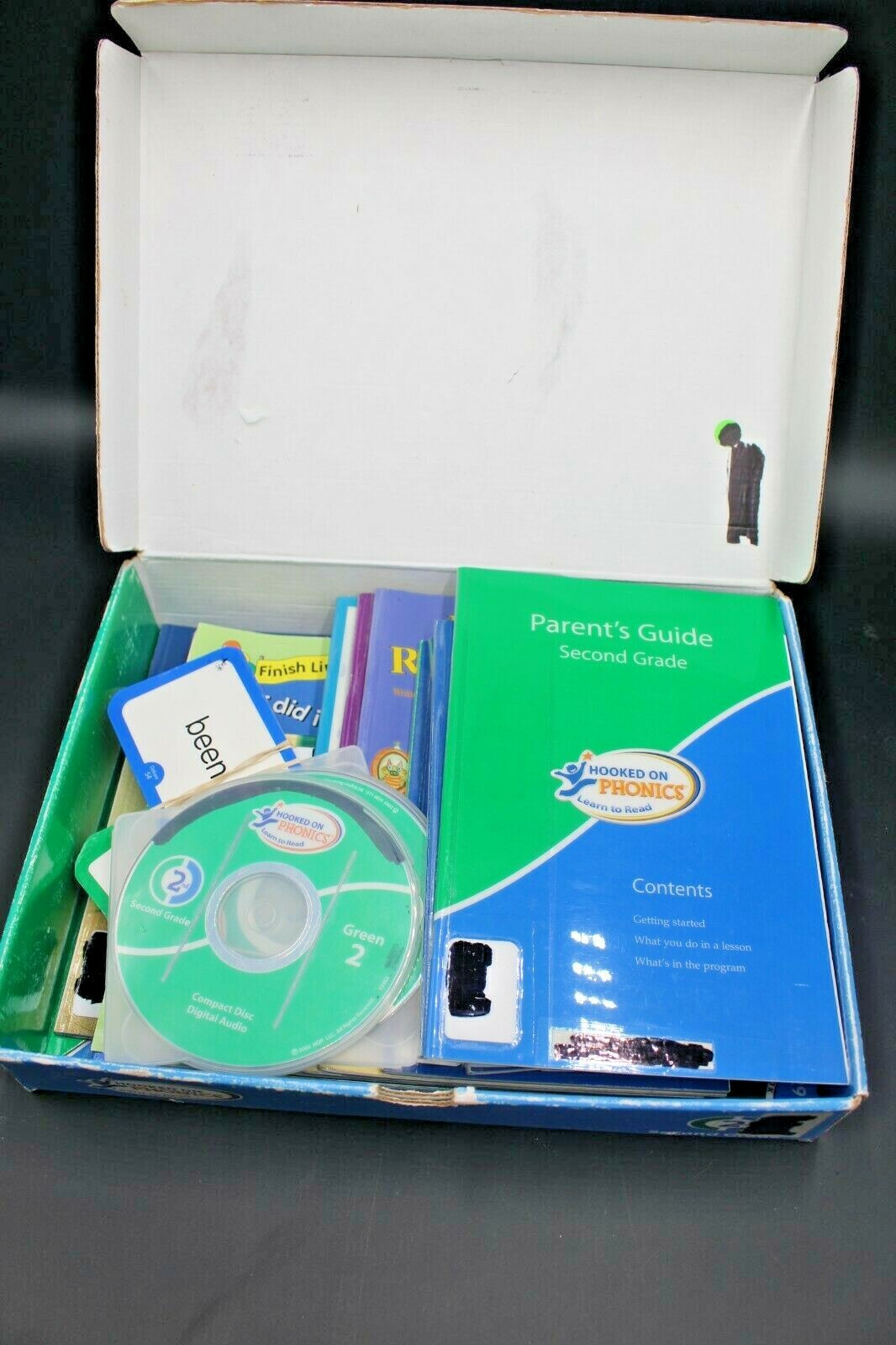 Hooked On Phonics Learn To Read Second Grade in original box & items inside