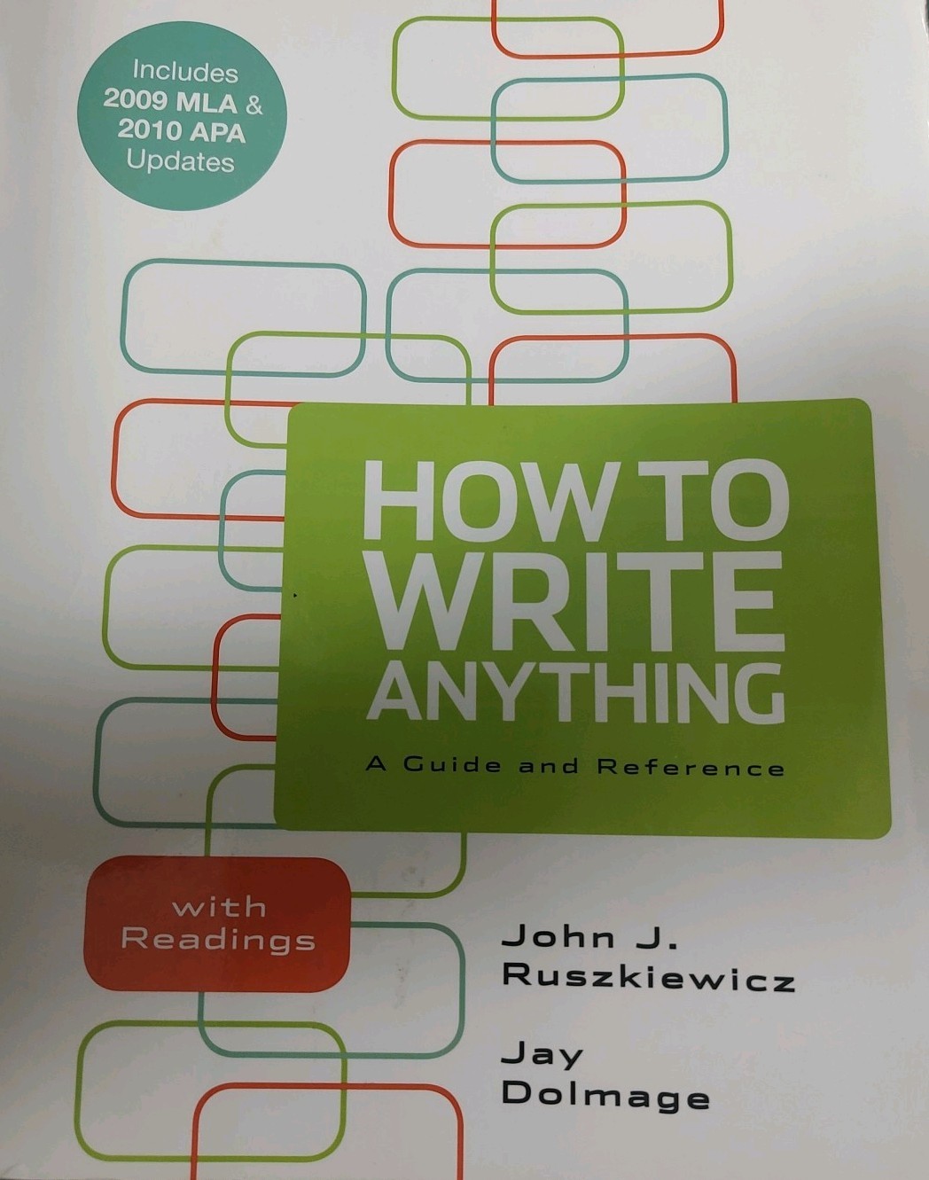 How to Write Anything with 2020 APA Update a Guide and Reference