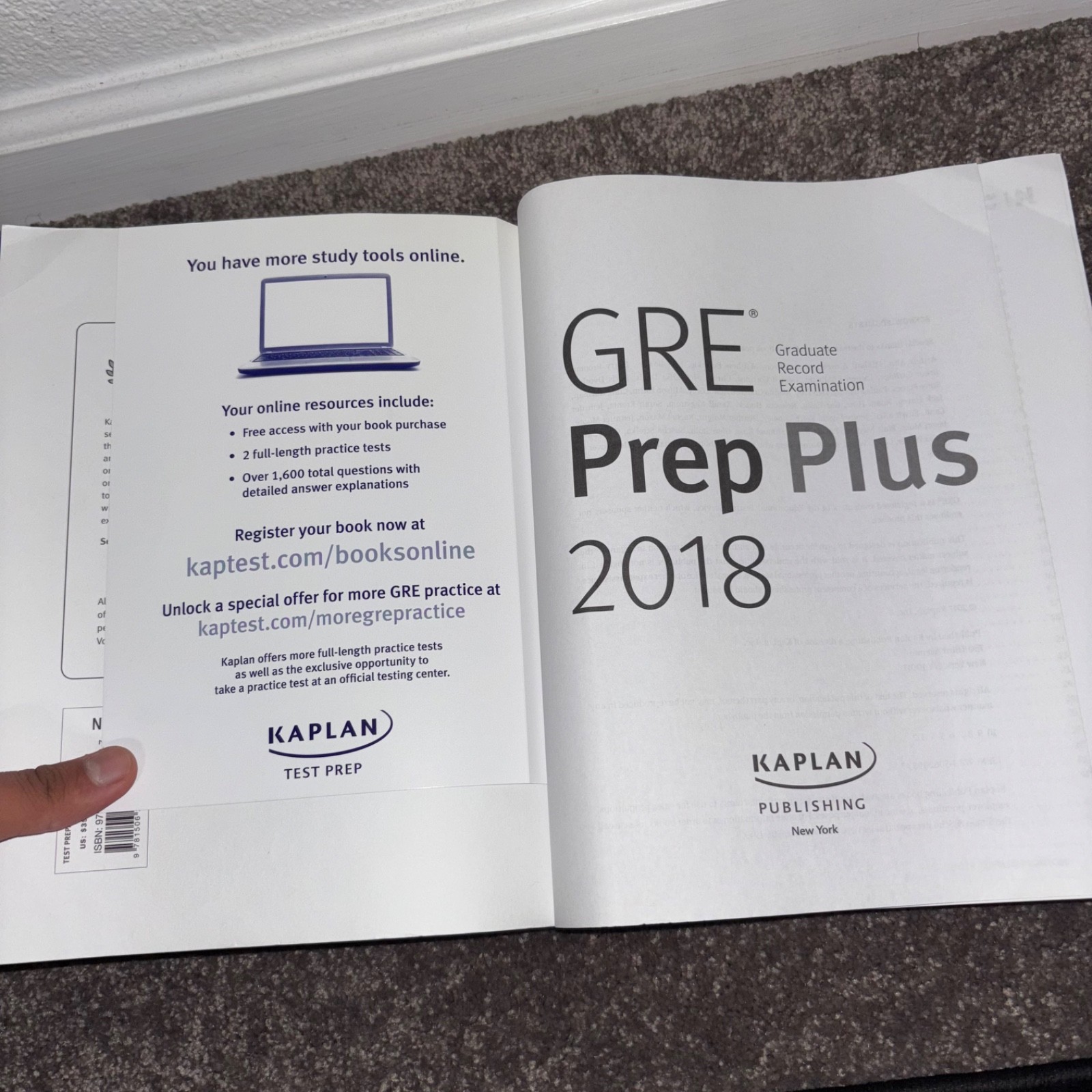 Kaplan GRE Prep Plus 2018, Study Guide Test Prep Book